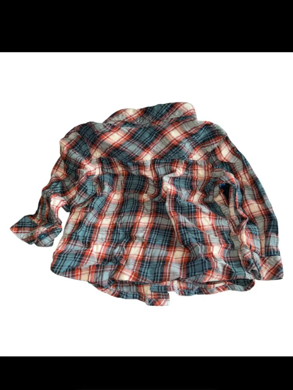 Old Navy Plaid Button Down Baby Boy's Shirt Size 12-18 Months